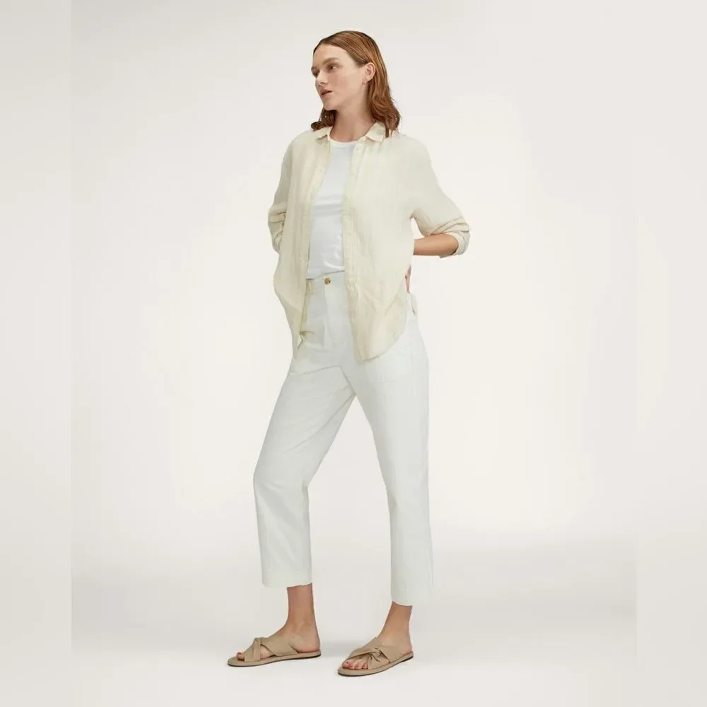 EVERLANE The Day Twist Sandal in warm khaki